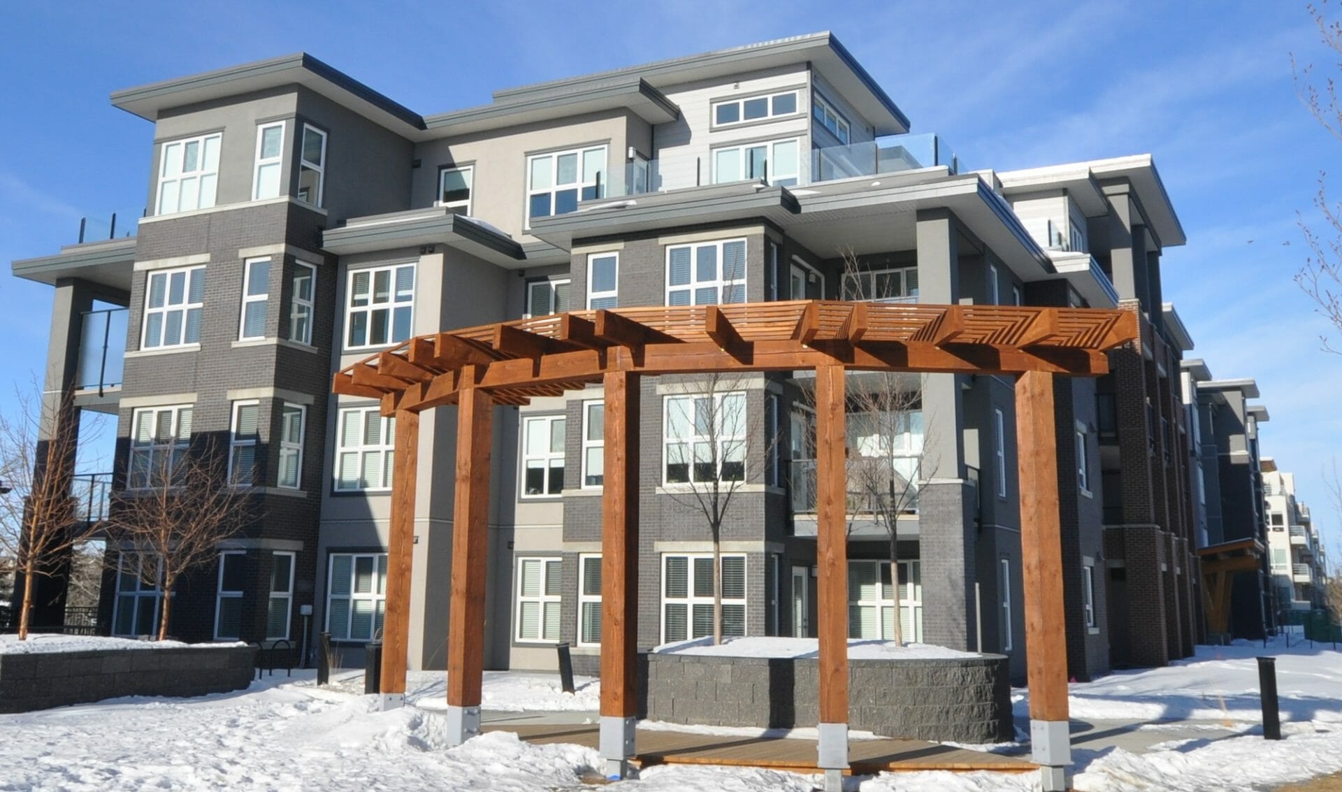 a house covered in snow