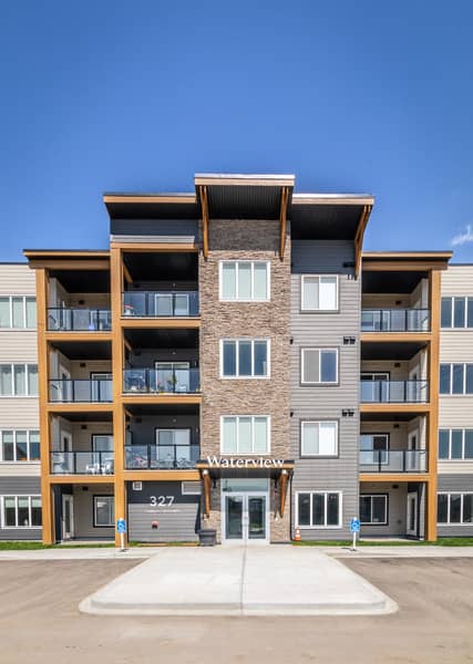 a group of people in front of a building