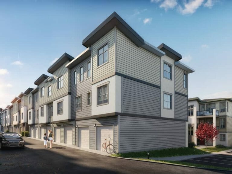 a close up of a street in front of a building