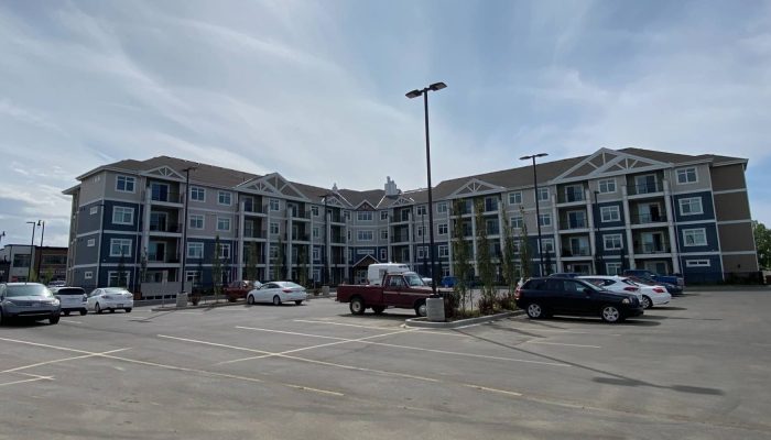a car parked on a city street
